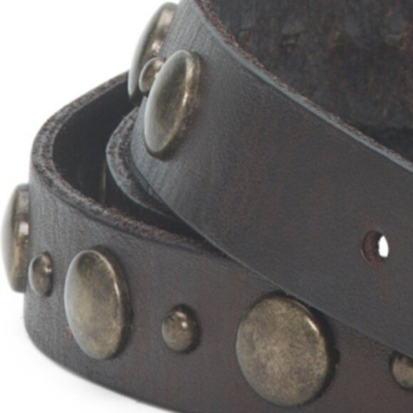 True Religion Studded Double Wrap Leather Belt